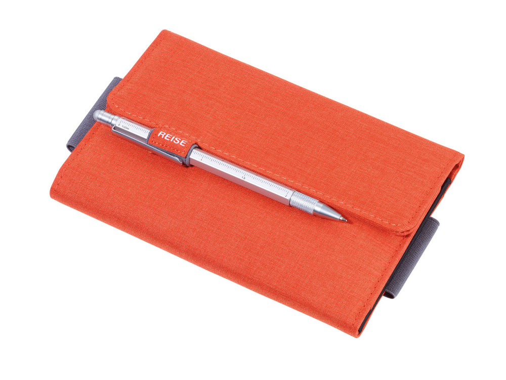 Органайзер для проездных документов Troika Reiseburo с магнитным замком (Оранжево-серый) Винница - изображение 4