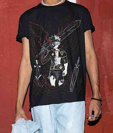 Футболка аниме Чёрный клевер оверсайз (S/M/L) Черний AnimeJ0983 Днепр