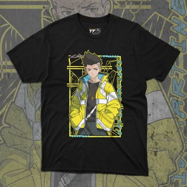 Футболка для підлітка хлопчика з принтом Cyber Punk David 2 Розмір 160 Anime11028 Дніпро - фото 1