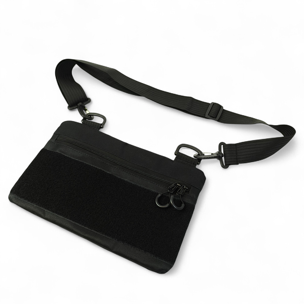 Молодежная тактическая сумка для патчей на плечо с 4 карманами black YC-83 Львов - изображение 2