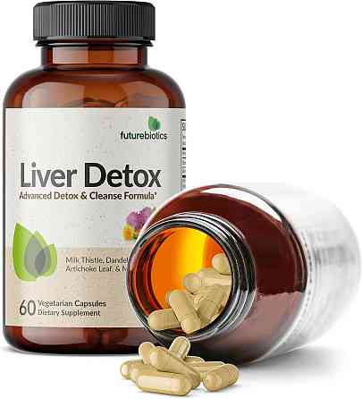 Поддержка и детоксикация печени Futurebiotics Liver Detox, 60 Vegetarian Capsules Луцк