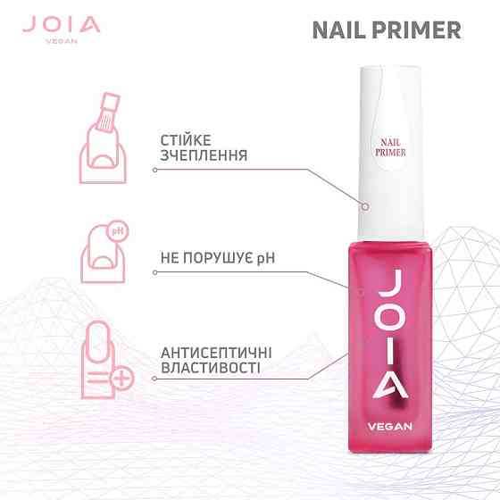 Бескислотный праймер Nail Primer JOIA vegan 15 мл Киев