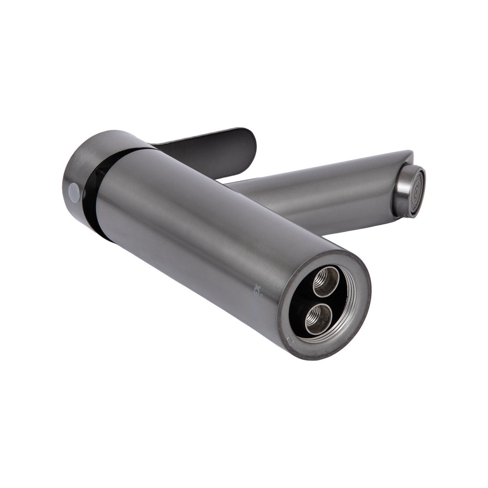 Смеситель для раковины Brinex Pure 001F низкий Gunmetal Black BRIPUR001FGRP Киев - изображение 18