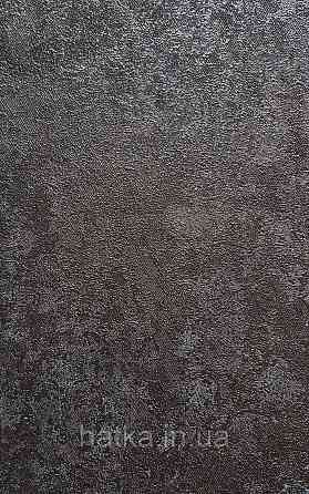 Шпалери вінілові на флізеліні A.S.Creation Sylvana 1.06x10 під венеціанську штукатурку перламутр чорні 79126-1 Київ