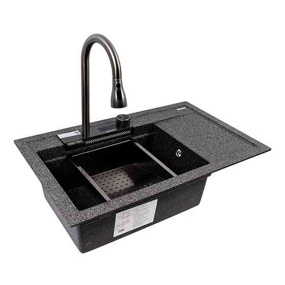 VALESO Гранітна мийка VALESO ATRUM 7950 матова Графіт Коломыя