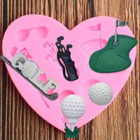 Молд силіконовий Гольф 83 на 74 мм рожевий Київ