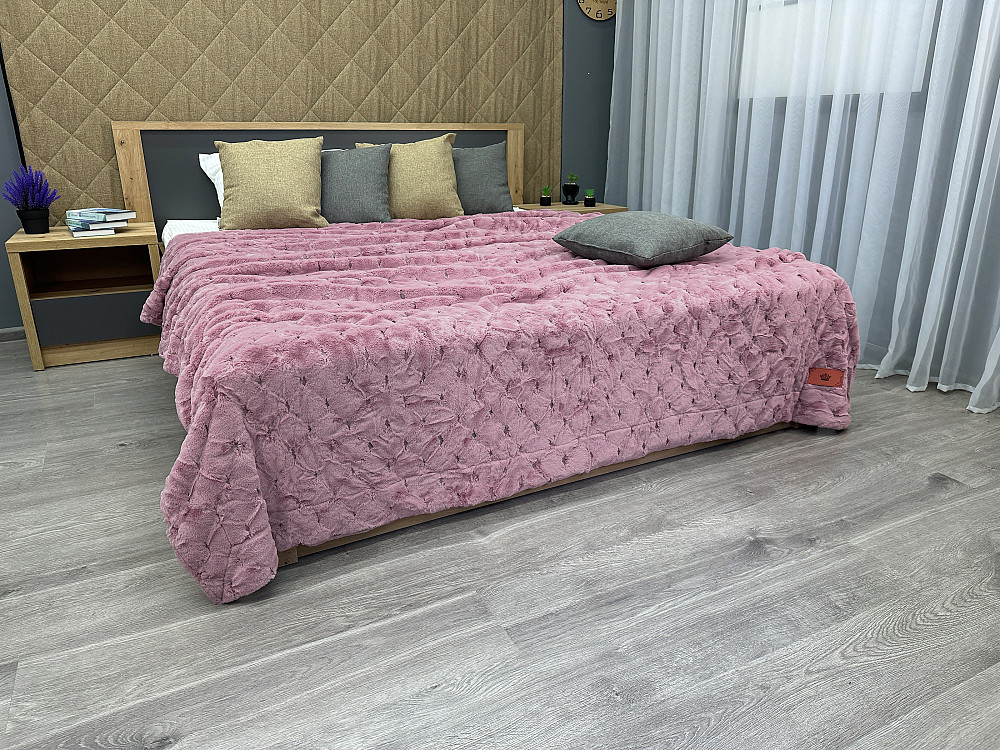 Плед-покрывало Шиншилла 210х220 см (+-5см) Пудровый (87-019) Киев - изображение 3