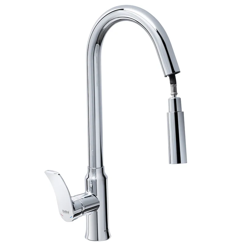 Кухонний змішувач Haiba Bolero 014 з висувною лійкою HB9591 Харків - фото 1