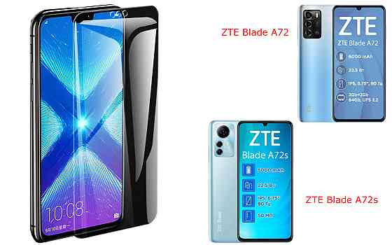 Захисне скло NeoGlass для ZTE Blade A72, Blade A72s – надпрозоре та стійке Київ