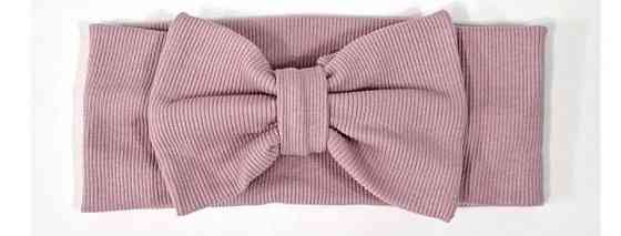 Пов'язка для дівчинки рожева Бантик Київ