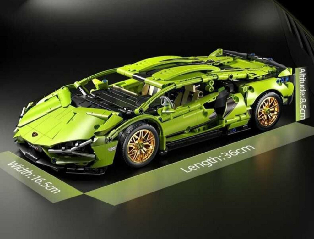 Конструктор машинки Technic Lamborghini Sian на радиоуровке, маштаб 1:14 Ламба Киев - изображение 2