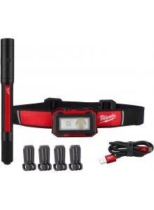Набор фонарей IR HL450PL250 MILWAUKEE 4933492104 (тонкий, налобный, клипсы, кабель usb) Одесса - изображение 1