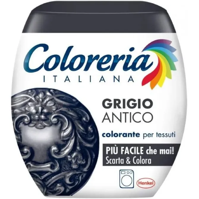Фарба для одягу в пральну машину (темно-сірий) Colorria Italiana Grigio Antico, 350 г Львів - фото 1