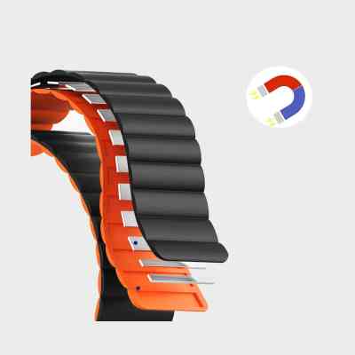 Ремешок для смарт-часов Drobak Silicone Magnetic Link для Apple Watch All Series 38/40/41mm Army Green (898919) Винница