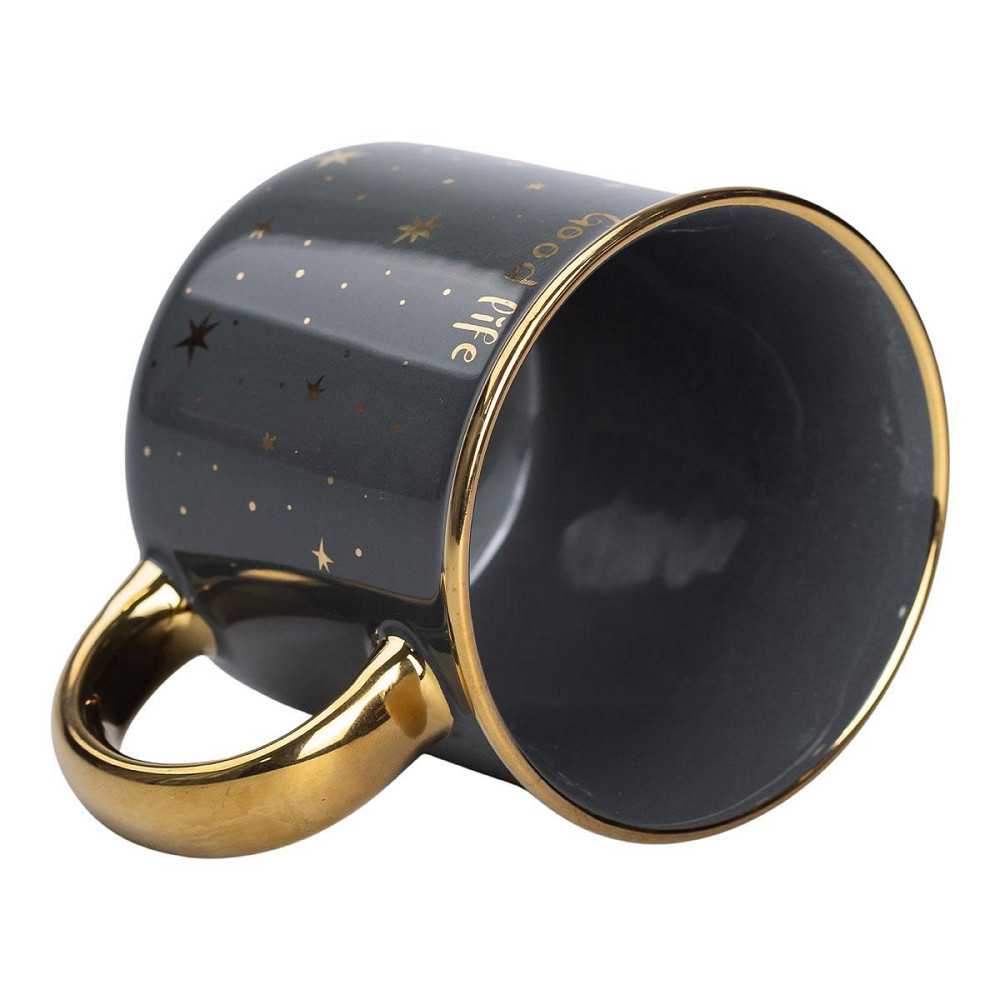 Фарфоровая чашка с золотым ободком и ручкой, зеленая Киев - изображение 3