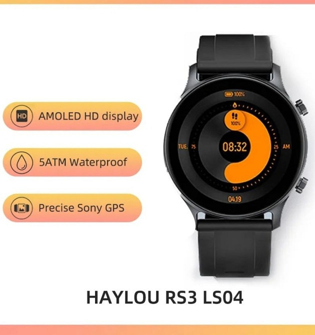 HAYLOU Solar RS3 смарт часы AMOLED часы GPS 5 Киев - изображение 1