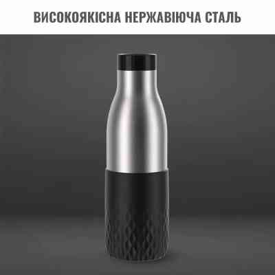 Термос Tefal Bludrop, 700мл, нержавіюча сталь, чорний (N3111110) Вінниця