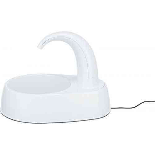 Поилка-фонтан Trixie Curved Stream для кошек и собак, белая, 2,5л, 25х24,5х35 см (пластик) Винница