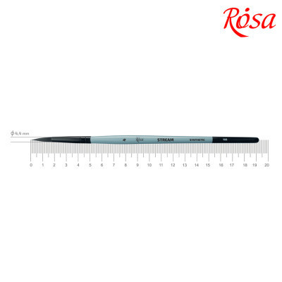 Кисточка для рисования Rosa Синтетика круглая, STREAM 132, № 4 (4823098517207) Винница - изображение 1