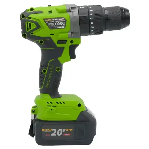 Безщітковий акумуляторний шуруповерт Procraft PA18BL  20 В  потужний Li‑Ion АКБ у кейсі з АКБ 4 А·год, шурупокрут  професійний Львів - фото 5