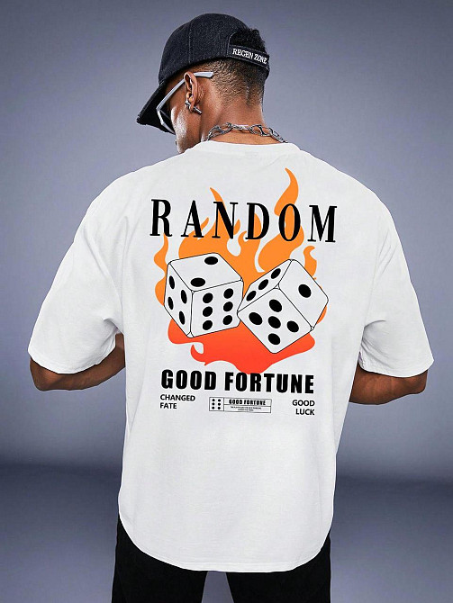 Футболка мужская с принтом  44 Белая 2634325699 Днепр - изображение 1