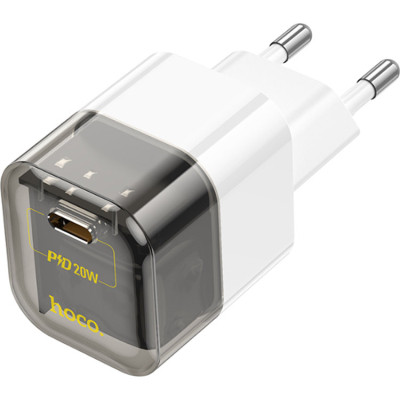 Зарядний пристрій HOCO C125A Transparent USB-C PD20W Transparent Black (6931474798336) Вінниця - фото 1