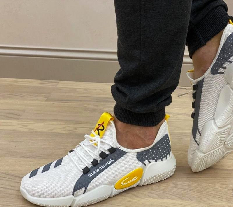 Кроссовки Мужские Белые Тканевые Boost Пенка (размеры: 40,41) Днепр - изображение 2