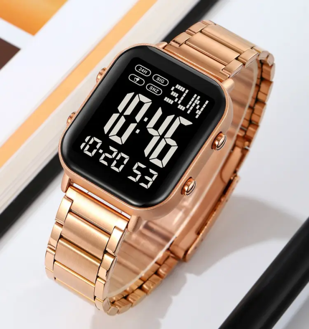 Чоловічий наручний годинник Skmei 2259 (Рожеве золото з чорним) Київ - фото 4