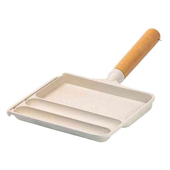 Сковорода прямокутна на 3 секції з антипригарним покриттям бежева HP39572W Коломия