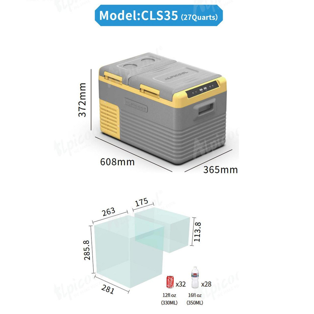 Двухкамерный автохолодильник Alpicool CLS35 -20 ℃. 12, 24, 220 вольт Черкассы - изображение 11