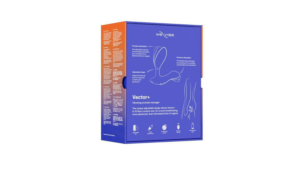 Смарт-вібромасажер простати We-Vibe Vector+ ROYAL BLUE, пульт ДК, регульований кут нахилу Sex Aura Київ - фото 9