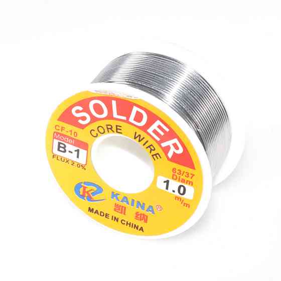 Припой с флюсом 1мм, 100г, JINHU для пайки электроники Киев