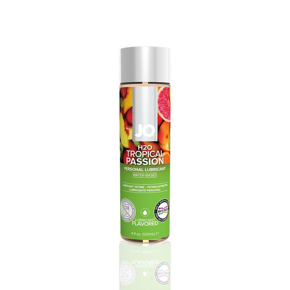 Смазка на водной основе JO H2O — Tropical Passion (120 мл) без сахара, растительный глицерин Sex Aura Киев - изображение 1