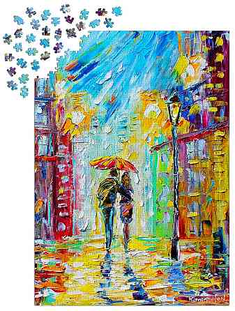 Пазл Романтика під дощем у великому місті - Rainy Romance in the City (Enjoy-1431) Киев