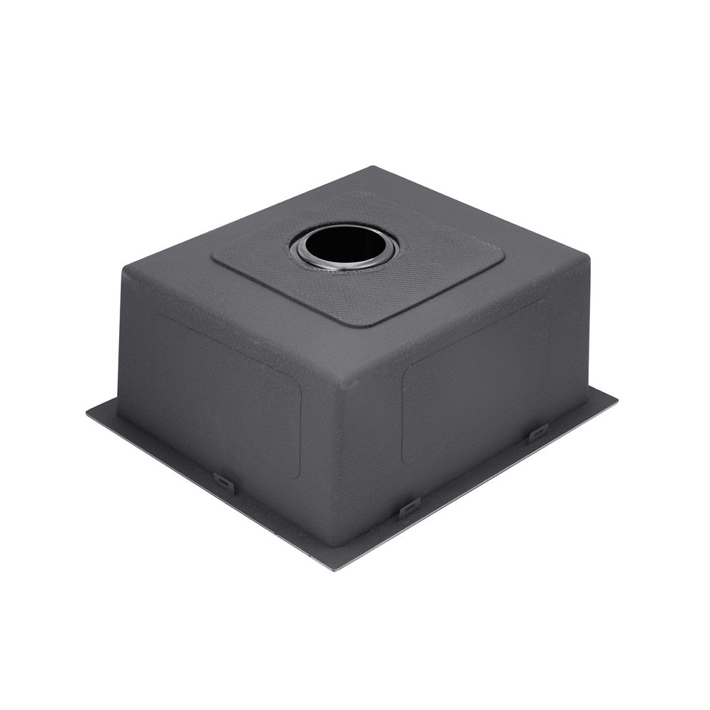 Кухонная мойка Kroner KRP Schwarze - 4545HM PVD (3.0/1.0 мм) черная Киев - изображение 4