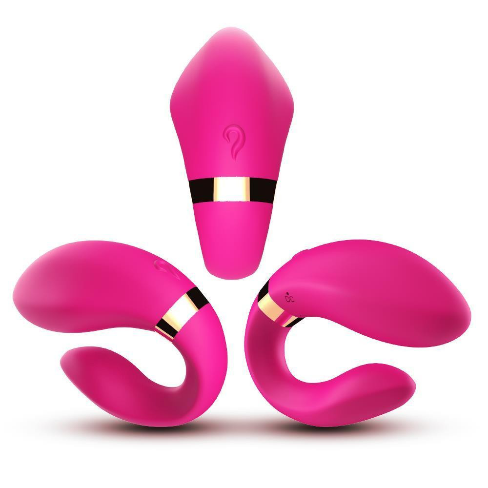 Вібратор для двох Crescent light pink Sex Aura Київ - фото 3