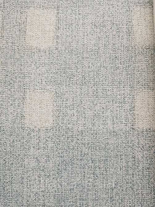 Шпалери вінілові на флізелін гарячого тиснення Marburg Natural vibes метрові клітка під тканину бірюзові Київ - фото 4