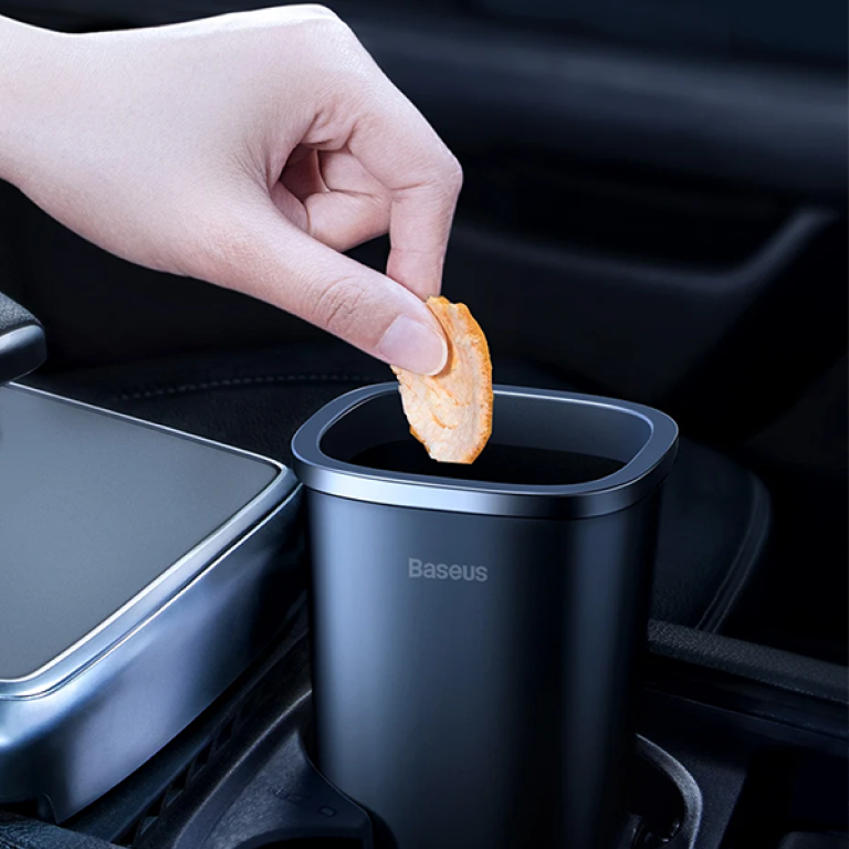 Автомобільний сміттєвий контейнер Baseus Dust-free Vehicle-mounted Trash Can（TrashBag 3 roll/90）Black Київ - фото 7