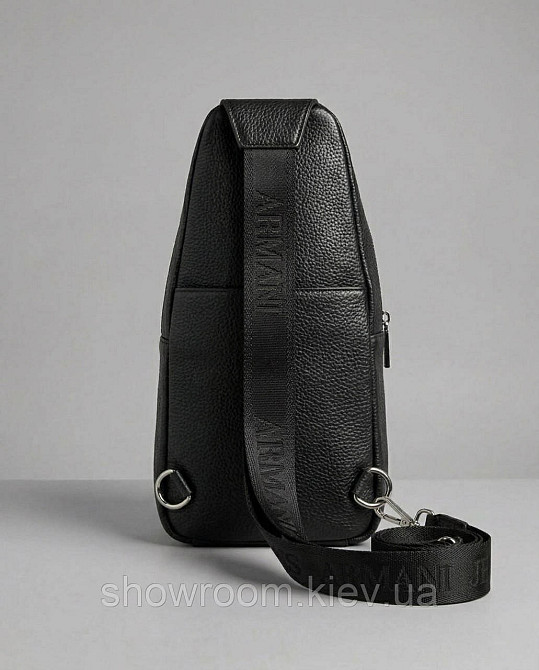 Чоловіча сумка на груди (слінг), бананка, барсетка Armani (2324-9) LUX Київ - фото 5