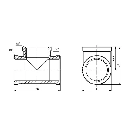 Трійник Thermo Alliance Forte 1" ВВ SF36125 Київ