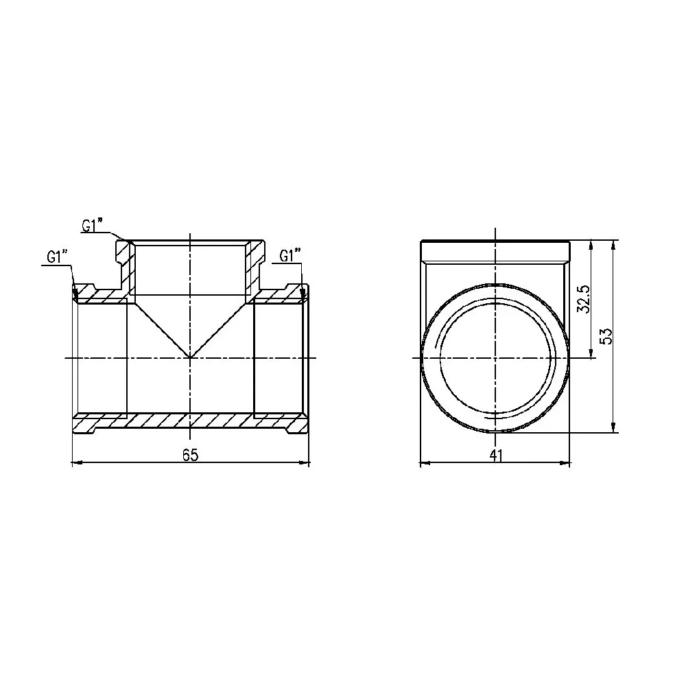 Трійник Thermo Alliance Forte 1" ВВ SF36125 Київ - фото 2
