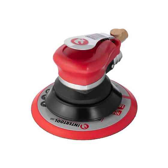 Шліфмашина пневматична ексцентрикова 150 мм, до 6,3 атм, 9000 об/хв, 340 л/хв INTERTOOL PT-1007 Київ