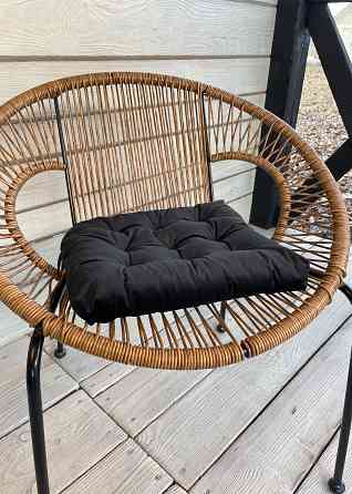 Подушка для стільців (40x40х5 см) Decorator Velour колір чорний 84-122 Київ