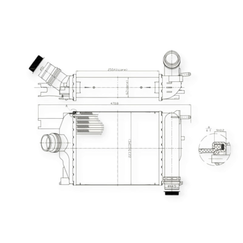 Радиатор Renault Clio, Dacia Logan, Dokker 1.5dCi 12- интеркулера Мукачево - изображение 1