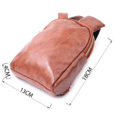 Сумка Vintage Компактна жіноча через плече на два відділення з екошкіри Коричнева (22783) Вінниця - фото 7