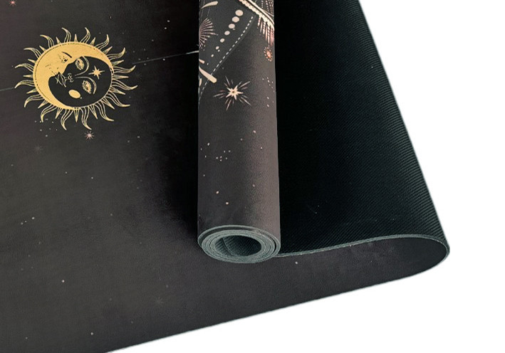 Килимок для йоги EasyFit BlackMoon (замша-каучук) чорний Коломия - фото 5