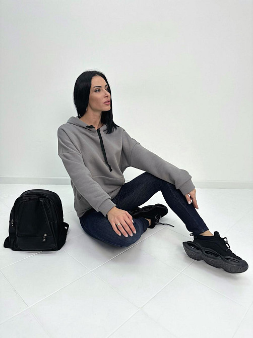 Женский теплый худи с капюшоном 