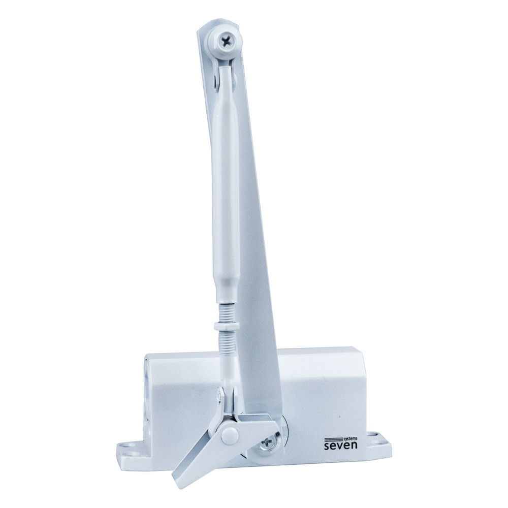 Дотягувач дверей 45 кг SEVEN DC-7741HP white (механізм фіксації дверей) Київ - фото 9