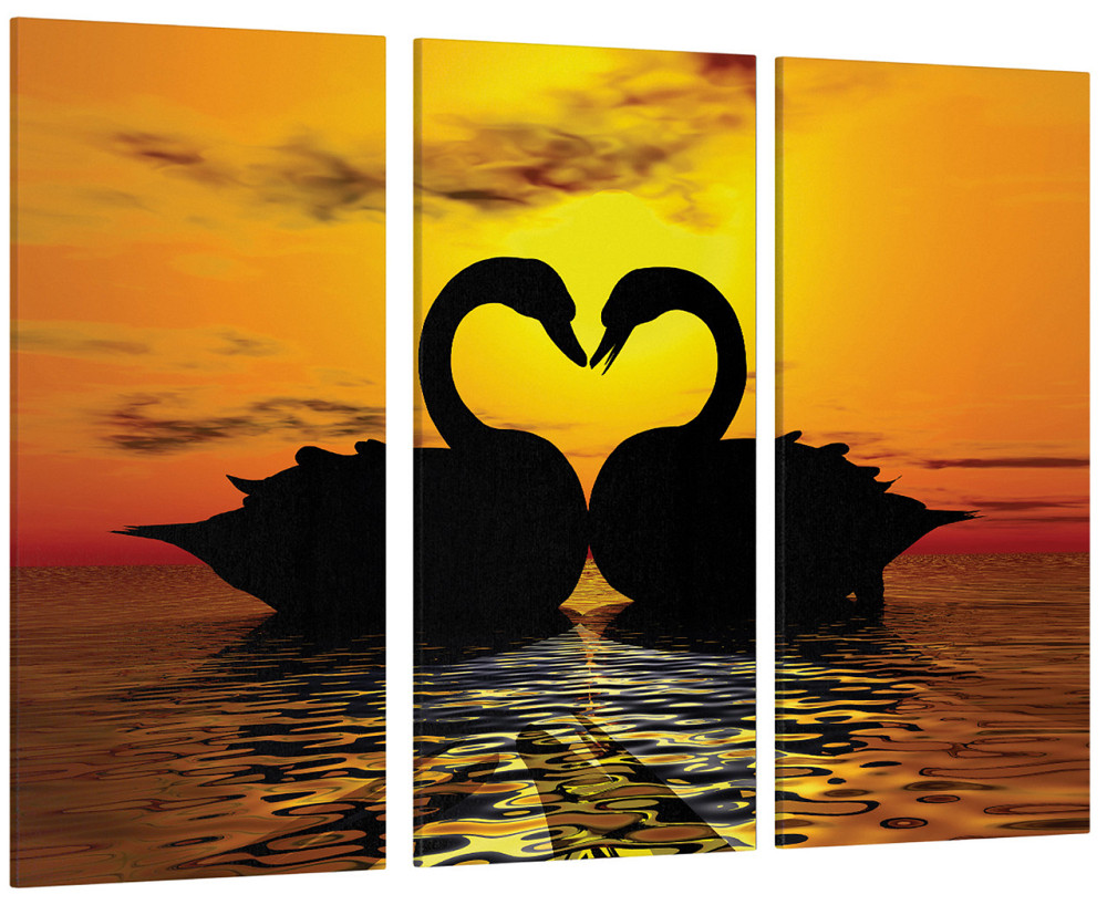 Модульная картина Озеро Лебеди Art-108_XXL 53x100 см Киев - изображение 1
