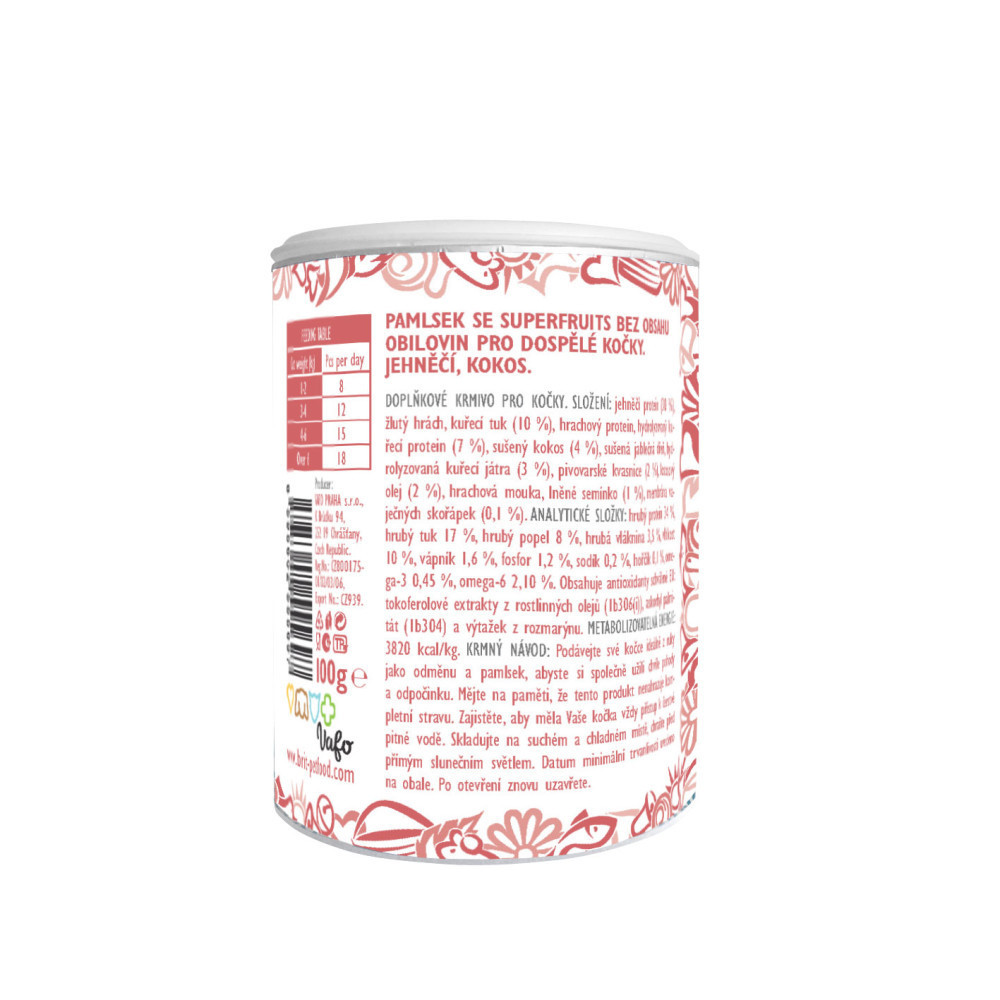 Лакомства для кошек Brit Care Cat Snack Superfruits Lamb ягненок, 100 г Винница - изображение 2